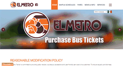 Desktop Screenshot of elmetrotransit.com